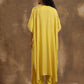 trueBrowns Lime Lehariya Printed Silk Kaftan Pant Set | Swadesiicart