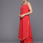 Ahalyaa Womens Crepe Solid Kurta Palazzo Set With Dupatta | Swadesiicart