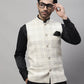 Even Apparels Men's Cream Pure Wool Nehru Jacket | Swadesiicart