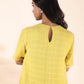 trueBrowns Lime Cotton Dobby Kurta Pant Set | Swadesiicart