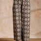 trueBrowns Clay Dabu Zig-Zag Motifs Print Cotton Sleeveless Jacket Pant Set | Swadesiicart