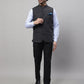 Even Apparels Men's Grey Pure Wool Nehru Jacket | Swadesiicart