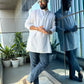 trueBrowns White Unisex Freesize Kurta | Swadesiicart