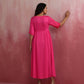 trueBrowns Modal Pink Dress | Swadesiicart