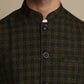 Even Apparels Men's Multi Mandarin Collar Waistcoat | Swadesiicart