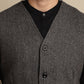 Even Apparels Men's Grey Woolen Waistcoat With Patch Pocket | Swadesiicart