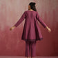 trueBrowns Mauve Cotton Dobby Co-ord set - Swadesiicart