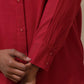 trueBrowns Maroon Cotton Linen Co-Ord Set - Swadesiicart