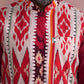 trueBrowns Men's Maroon Ikat Print Cotton Reversible Nehru Jacket | Swadesiicart