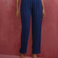 trueBrowns Blue Modal Front Slit Kurta set | Swadesiicart