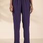 trueBrowns Purple Cotton Relaxed Co-ord Set - Swadesiicart