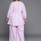 Ahalyaa Plus Size Striped Tunic with Palazzos | Swadesiicart