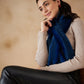 InWeave Women's Royal Blue Faux Fur Neck Warmer - Swadesiicart
