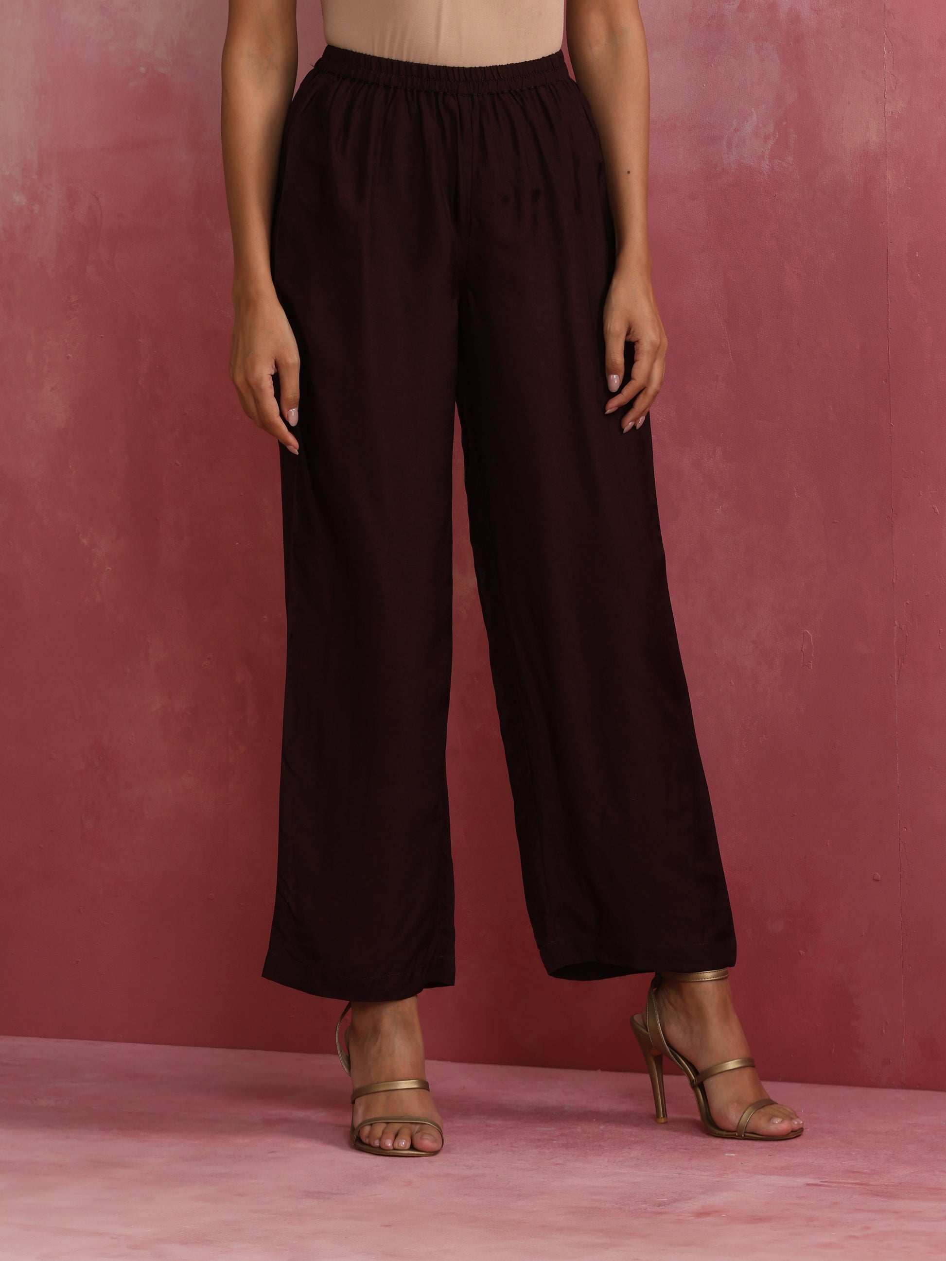 trueBrowns Cola Viscose Silk Kurta Co-ord Set - Swadesiicart