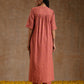 trueBrowns Blush Gold Cotton Relaxed High-Low Kurta Set | Swadesiicart