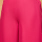 InWeave Women's Fuchsia Flared Kurta Palazzo Set - Swadesiicart