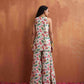 trueBrowns Off White Print Sharara Set | Swadesiicart