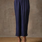 trueBrowns Blue Bandhani Printed Silk Co-Ord Set - Swadesiicart