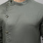 Even Apparels Green Sherwani Kurta With Asymetrical Cut | Swadesiicart