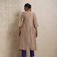 trueBrowns Lilac Tissue Angrakha Kurta Set | Swadesiicart