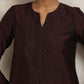 trueBrowns Cola Silk Kurta Co-ord Set - Swadesiicart