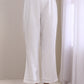 trueBrowns White Dobby Neck Pleat Kurta Pant Set | Swadesiicart