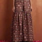 trueBrowns Brown Print Sharara Set | Swadesiicart