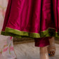 Pomcha Jaipur Magenta Lilly Anarkali Set | Swadesiicart