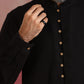 trueBrowns Men's Black Cotton Dobby Kurta Co-ord Set - Swadesiicart