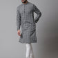 Even Apparels Multi Pure Cotton Kurta With Band Collar | Swadesiicart