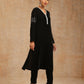 trueBrowns Black Velvet Pant | Swadesiicart