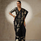 trueBrowns Black Metallic Blouse | Swadesiicart