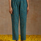 trueBrowns Deep Sea Gold Cotton Flared Co-Ord Set - Swadesiicart