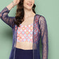 Ahalyaa Printed Ethnic Co-Ords with Shrug - Swadesiicart
