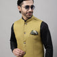 Even Apparels Men's Mustard Pure Wool Nehru Jacket | Swadesiicart