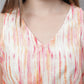 Jainish Women's WoDigital Printed Crop Top and Jacket Set - Orange - Swadesiicart