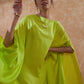 InWeave Lime Green Rayon Cowel Style Kaftan - Swadesiicart