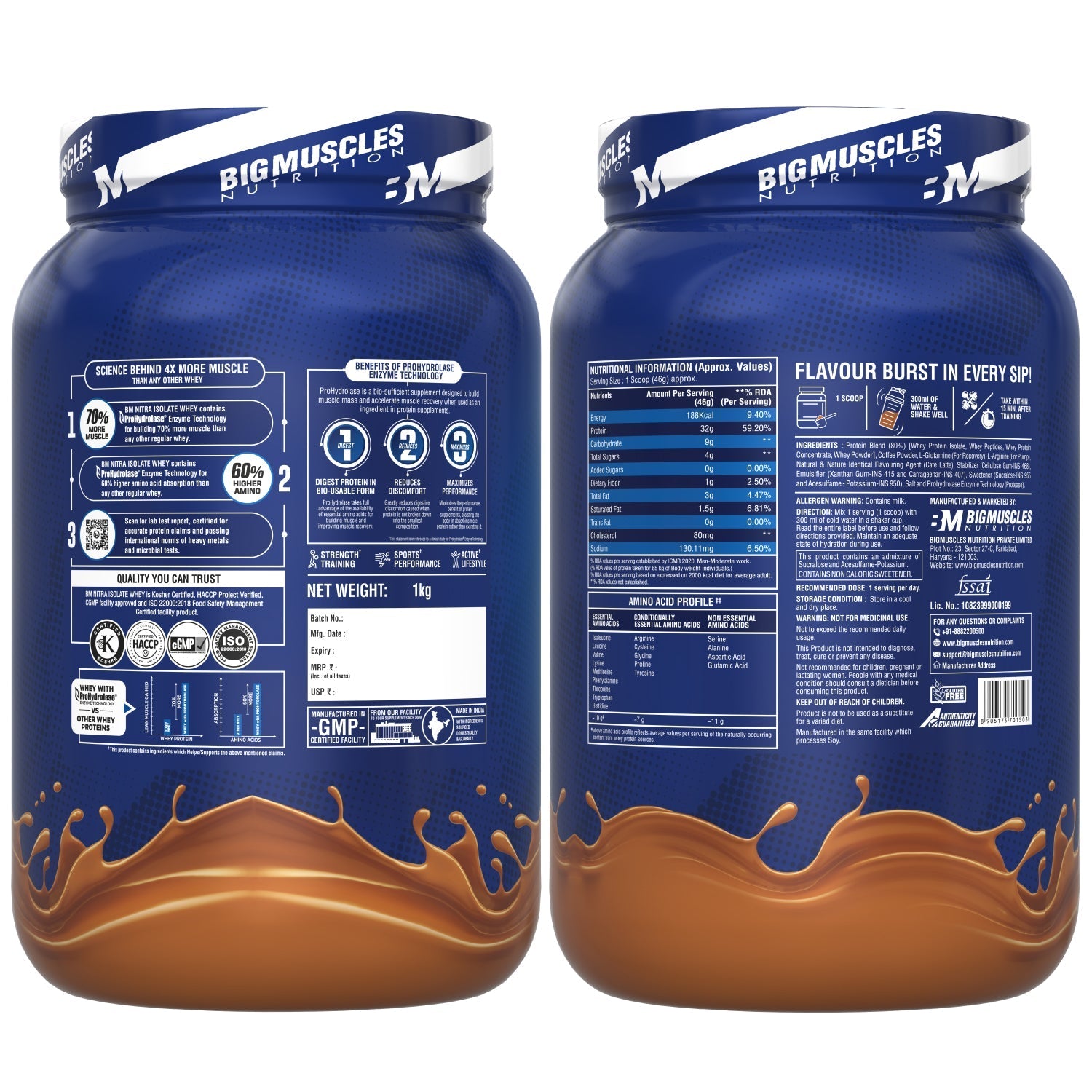 Big Muscles Nutrition Nitra Isolate Whey Protein