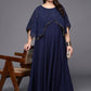 Ahalyaa Plus Size Round neck Maxi Ethnic Dress | Swadesiicart