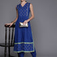 Ahalyaa Floral Printed High Slit Gotta Patti Pure Cotton Kurta with Harem Pants | Swadesiicart