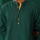 trueBrowns Men's Turquoise Dobby Co-ord Set - Swadesiicart