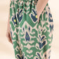 trueBrowns Green Cotton Ikat Relaxed Co-ord Set - Swadesiicart