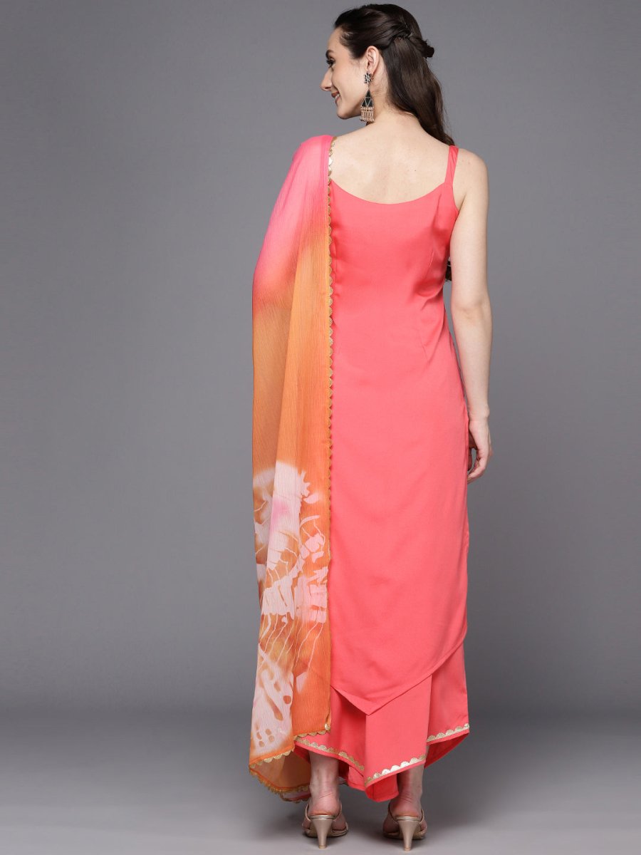 Ahalyaa Gotta Patti Kurta with Palazzos & With Dupatta | Swadesiicart