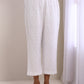trueBrowns White Dobby Short Asymmetric Co-Ord Set - Swadesiicart