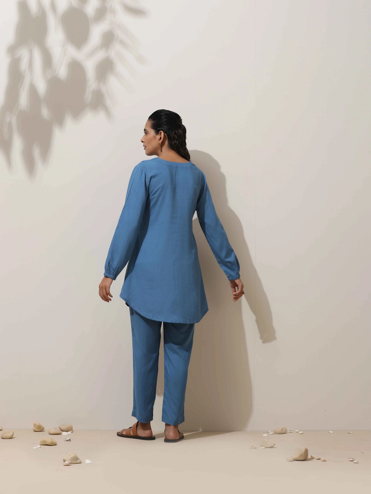 trueBrowns Blue Co-ord Set - Swadesiicart