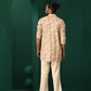 trueBrowns Men's Pink Floral Cotton Printed Co-ord Set - Swadesiicart