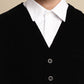 Even Apparels Men's Black Waistcoat with welt pockets | Swadesiicart