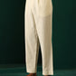 trueBrowns Men's Ivory Floral Cotton Printed Co-ord Set - Swadesiicart