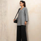 trueBrowns Black Woollen Flared Pants | Swadesiicart