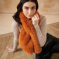 InWeave Women's Carrot Orange Faux Fur Neck Warmer - Swadesiicart